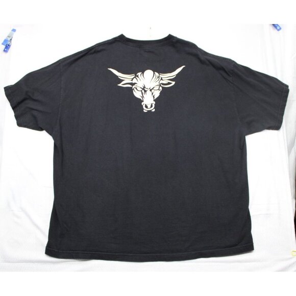 WWE Authentic Wear The Rock Bull "Just Bring It" 3X T-Shirt Black - Picture 9 of 10